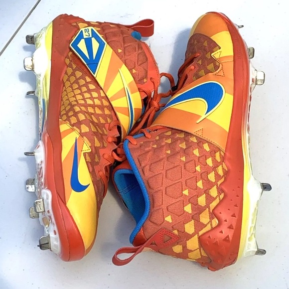 NIKE FORCE ZOOM TROUT 6 PRM 2019 MLB ROCK & ROLL CLEATS AT3880-800 Mens 12.5 main image 11
